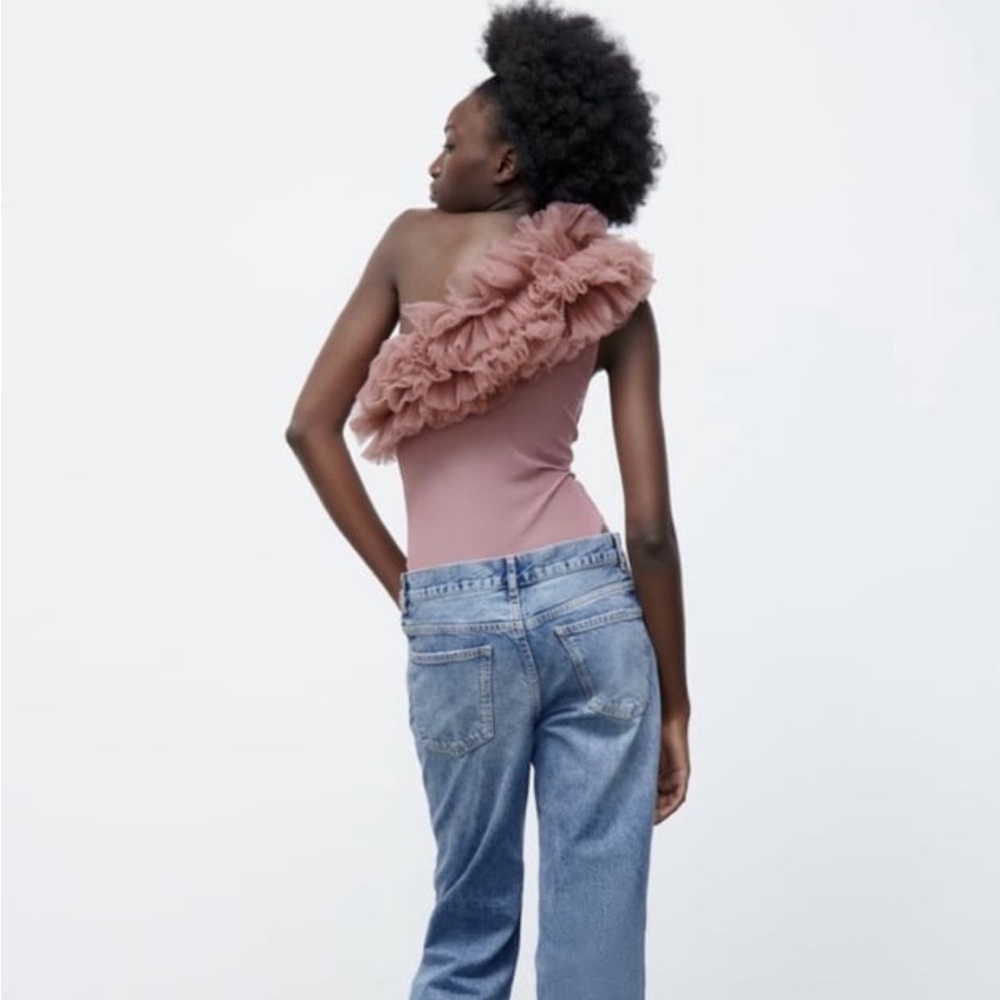 RUFFLED TULLE BODYSUIT - Picture 8 of 11